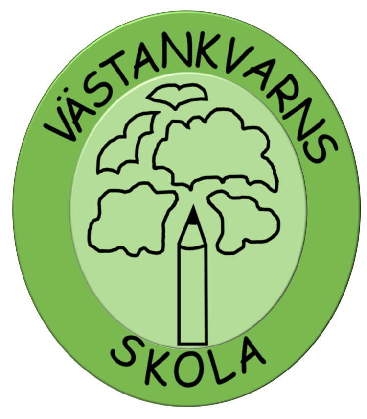 Koulun logo, jossa puunrunkona kynä